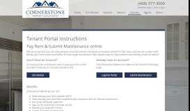 
							         Tenant Portal - Cornerstone Property Management								  
							    