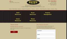 
							         Tenant Portal - Estey Real Estate								  
							    