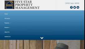 
							         Tenant Portal - Five Star Property Management								  
							    