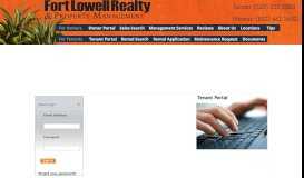 
							         Tenant Portal - Fort Lowell Realty Property Management								  
							    