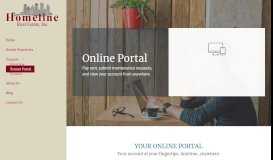 
							         Tenant Portal- Homeline Real Estate								  
							    