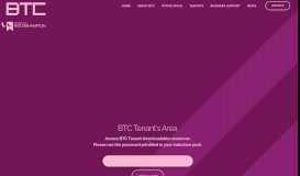 
							         Tenant Portal Login – BTC - e-Innovation Centre								  
							    