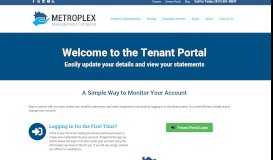 
							         Tenant Portal - Metroplex Management								  
							    