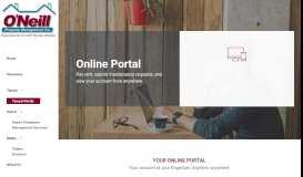 
							         Tenant Portal - O'Neill Property Management								  
							    