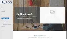 
							         Tenant Portal | Phelan Properties								  
							    