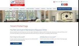 
							         Tenant Portal - PMI Signature Properties - Clarksville								  
							    
