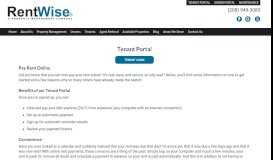 
							         Tenant Portal | RentWise Property Management								  
							    