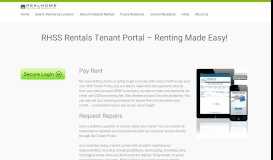 
							         Tenant Portal - RHSS Rental Homes								  
							    