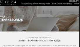 
							         Tenant Portal - Supra Property Management								  
							    