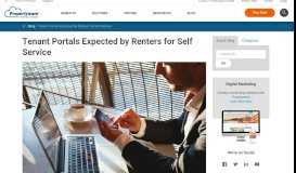 
							         Tenant Portals Expected by Renters for Self Service - Propertyware								  
							    