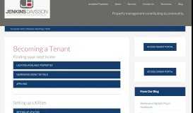 
							         Tenant Resources | Jenkins Davisson Property Management								  
							    