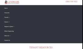 
							         Tenant Resources - Landmark Real Estate Management								  
							    
