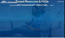 
							         Tenant Resources | Property Frameworks								  
							    