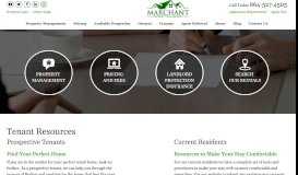 
							         Tenant Resources - Tenants | Marchant Property Management								  
							    