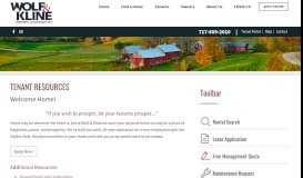 
							         Tenant Resources - Tenants - Wolf & Kline Property Management								  
							    