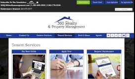 
							         Tenant Services - 360 Realty Management								  
							    