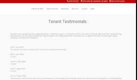 
							         Tenant Testimonials - Homeowners Property Management								  
							    