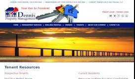 
							         Tenants - Dennis Property Management								  
							    