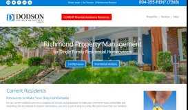 
							         Tenants - Dodson Property Management								  
							    