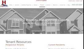 
							         Tenants | HomeRiver Group™ Chicago - Letts Property Management								  
							    