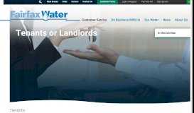 
							         Tenants or Landlords | Fairfax Water - Official Website								  
							    