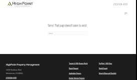 
							         Tenants Portal | HighPoint Property Management								  
							    