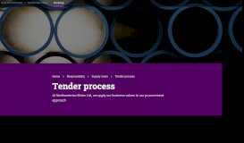 
							         Tender Process - Northumbrian Water								  
							    