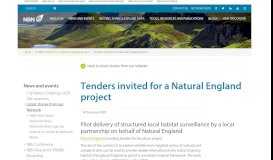 
							         Tenders invited for a Natural England project - National Biodiversity ...								  
							    
