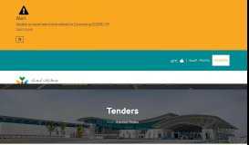 
							         TENDERS - Oman Airports								  
							    