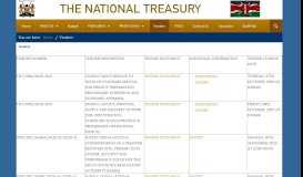 
							         Tenders - The National Treasury								  
							    