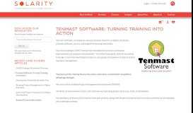 
							         Tenmast Software: Turning Training into Action | Solarity								  
							    