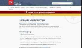 
							         TennCare Online Services - TN.gov								  
							    