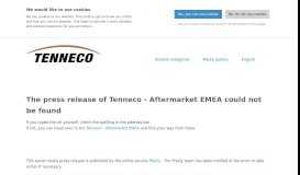
							         Tenneco launches eLearning Platform for Distributors and Installers								  
							    