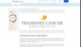 
							         Tennessee Cancer Specialists - Navigating Care								  
							    