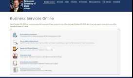 
							         Tennessee Secretary of State: Business Services Online								  
							    