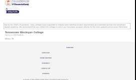 
							         Tennessee Wesleyan College Overview - CollegeData College Profile								  
							    