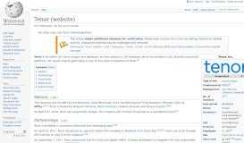
							         Tenor (website) - Wikipedia								  
							    