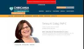 
							         Teresa A. Colby, FNP-C - Chiricahua Community Health Centers, Inc ...								  
							    