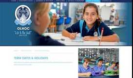 
							         Term Dates & Holidays | Our Lady Help of Christians School, Earlville								  
							    