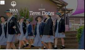 
							         Term Dates - Tara Anglican School for Girls Website								  
							    