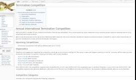 
							         Termination Competition - Termination-Portal.org								  
							    