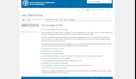 
							         Terminology at FAO | FAO TERM PORTAL | Food and Agriculture ...								  
							    