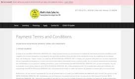 
							         Terms and Conditions for Online Payments at Marks Auto Sales								  
							    