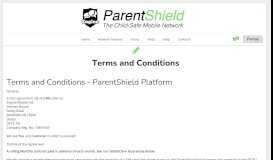 
							         Terms and Conditions - ParentShield								  
							    