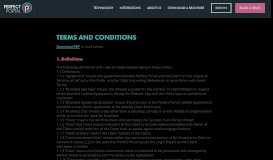 
							         Terms and Conditions - Perfect Portal								  
							    