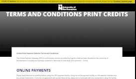 
							         Terms and Conditions Print Credits | University of Northampton								  
							    