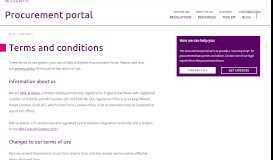 
							         Terms and conditions | Procurement Portal | Mills & Reeve								  
							    
