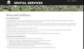 
							         Terms and Conditions - Spatial Information Exchange								  
							    
