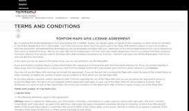 
							         Terms and conditions | TomTom Developer Portal - tomtom-API								  
							    