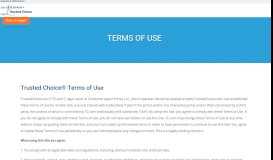 
							         Terms and Conditions - TrustedChoice.com - Marketing Solutions for ...								  
							    